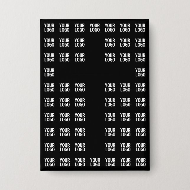 Ihr Logo oder hochgeladenes Bild | Kreuzmuster Button (Vorderseite)