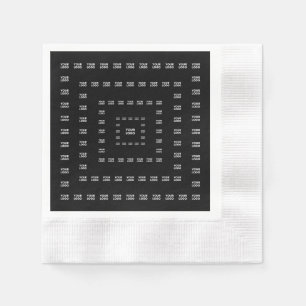 Ihr Logo oder irgendein Design/Bild   Quadratmuste Serviette
