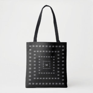 Ihr Logo oder irgendein Design/Bild Quadratmuste Tasche