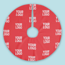 Ihr Logo oder jedes Bild/Design automatisch geglie Polyester Weihnachtsbaumdecke