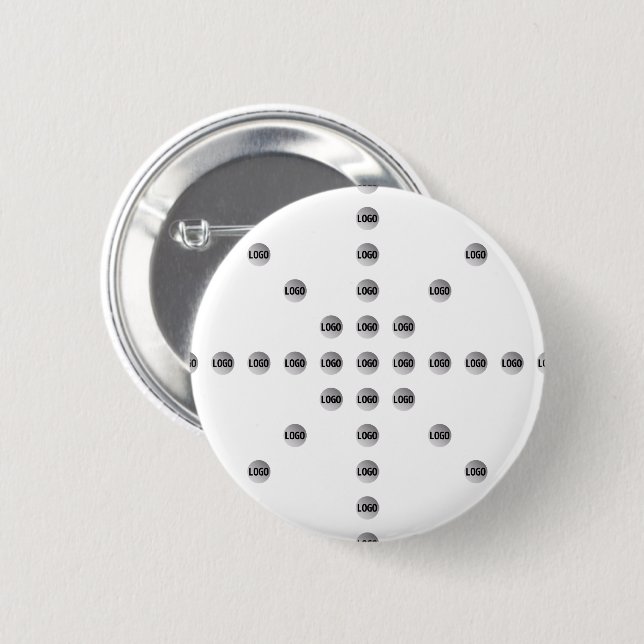 Ihr Logo oder jedes hochgeladene Bild | Star Patte Button (Vorne & Hinten)