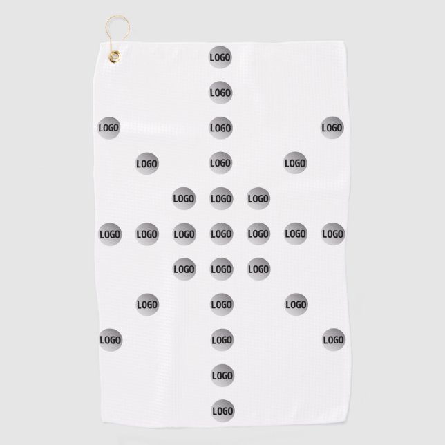 Ihr Logo oder jedes hochgeladene Bild | Star Patte Golfhandtuch (Vorderseite)