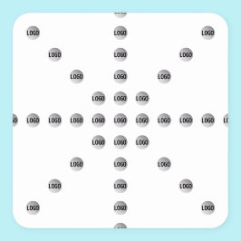 Ihr Logo oder jedes hochgeladene Bild | Star Patte Quadratischer Aufkleber