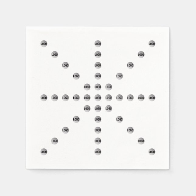 Ihr Logo oder jedes hochgeladene Bild | Star Patte Serviette (Vorderseite)