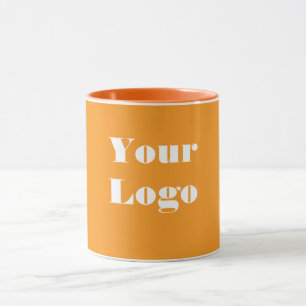 Ihr Logo orange weiß Tasse