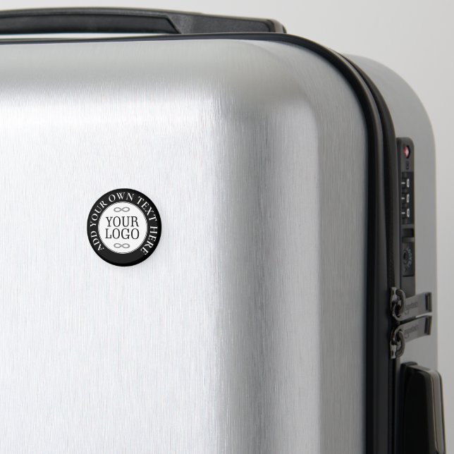 Ihr Logo - Punkt - Hintergrund WEISS Magnet (In Situ (Gepäck))