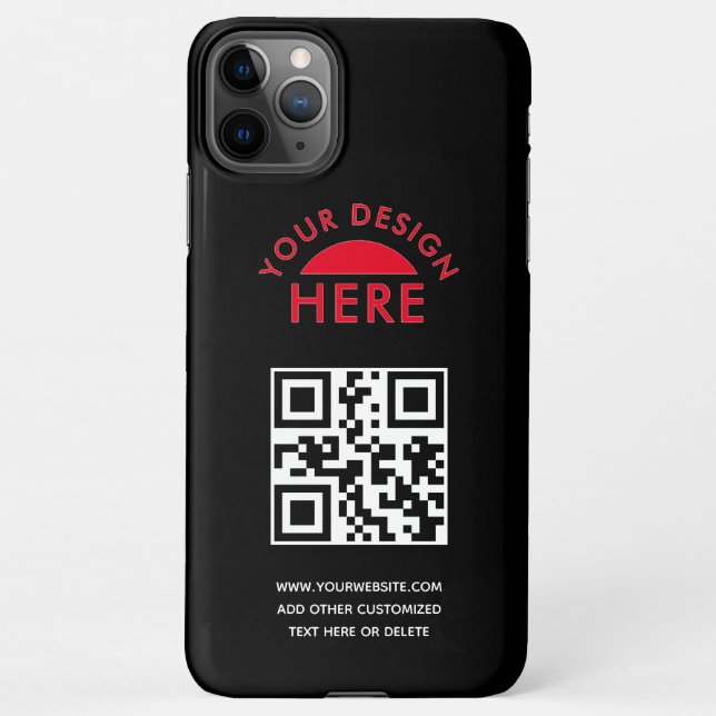Ihr Logo & QR Code Geschäftswerbung iPhone Cas iPhone Hülle (Rückseite)