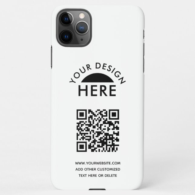 Ihr Logo & QR Code Geschäftswerbung iPhone Cas iPhone Hülle (Rückseite)