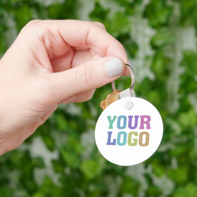 Ihr Logo QR-Code Personalisiert Benutzerdefinierte Schlüsselanhänger (Hand)