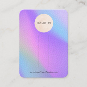 Ihr Logo Rainbow Bow Hair Clip Display Vertikal Visitenkarte