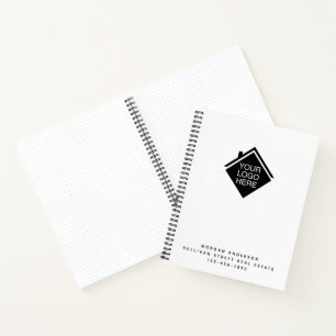 Ihr Logo Real Anwesen Modern Minimalistisch Notizbuch