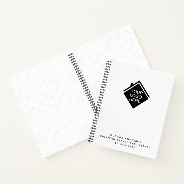 Ihr Logo Real Anwesen Modern Minimalistisch Notizbuch (Innenseite)