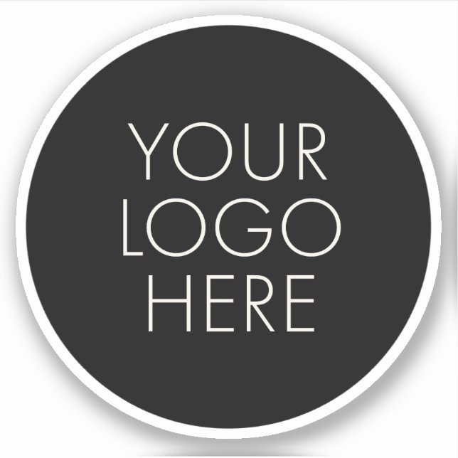 Ihr Logo Round Business Unternehmen Beruflich Aufkleber (Vorderseite)