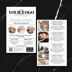 Ihr Logo Services Beauty Salon Marketing Flyer