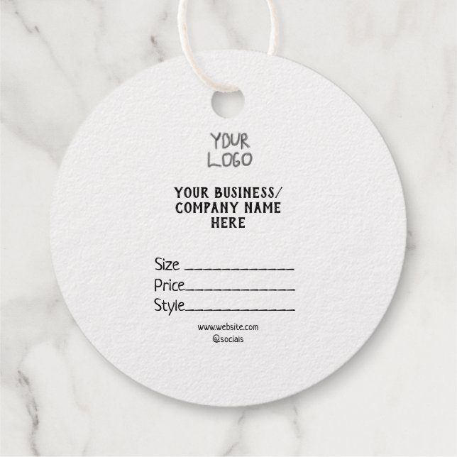 Ihr Logo Social Media QR-Code Geschenkanhänger (Rückseite)