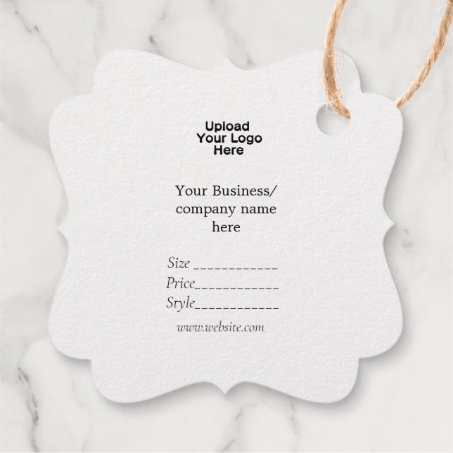 Ihr Logo Social Media QR-Code Geschenkanhänger (Rückseite)