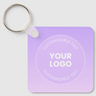 Ihr Logo   Subtile Lavender Ombre Gradient Schlüsselanhänger