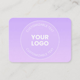 Ihr Logo | Subtile Lavender Ombre Gradient Visitenkarte
