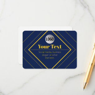 Ihr Logo und anpassbares Design Template Begleitkarte