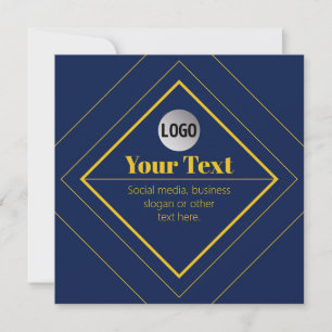 Ihr Logo und anpassbares Design Template Einladung