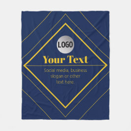 Ihr Logo und anpassbares Design Template Fleecedecke