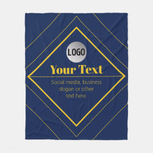 Ihr Logo und anpassbares Design Template Fleecedecke