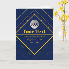 Ihr Logo und anpassbares Design Template Karte