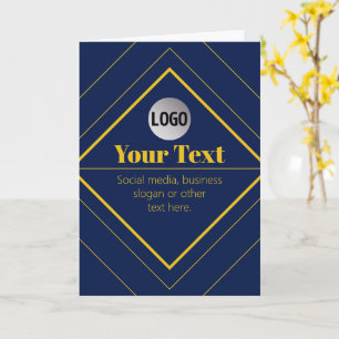 Ihr Logo und anpassbares Design Template Karte