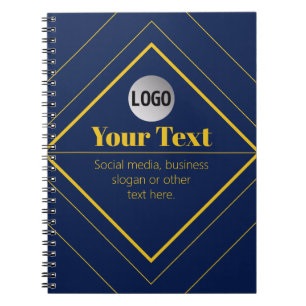 Ihr Logo und anpassbares Design Template Notizblock