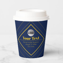 Ihr Logo und anpassbares Design Template Pappbecher