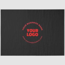 Ihr Logo und bearbeitbarer Rundschreiben, Rot oder Seidenpapier