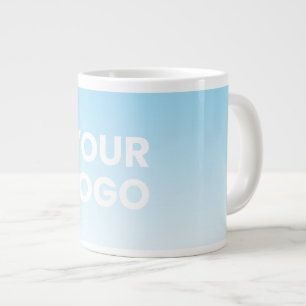 Ihr Logo und die bearbeitbare Hintergrundfarbe Jumbo-Tasse