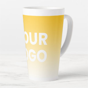 Ihr Logo und die bearbeitbare Hintergrundfarbe Milchtasse