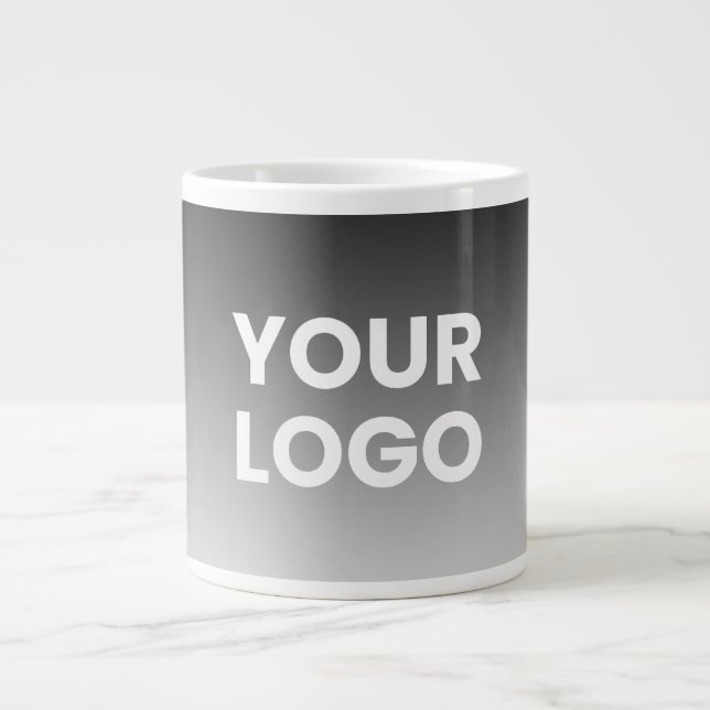 Ihr Logo und die moderne Farbskala Jumbo-Tasse (Vorderseite)