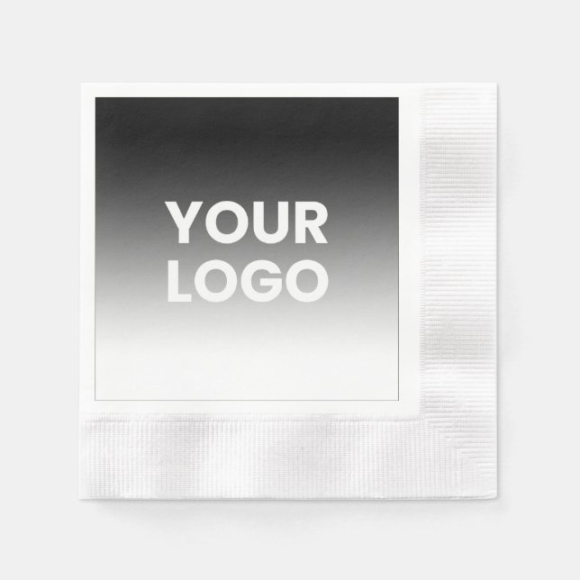 Ihr Logo und die moderne Farbskala Serviette (Vorderseite)