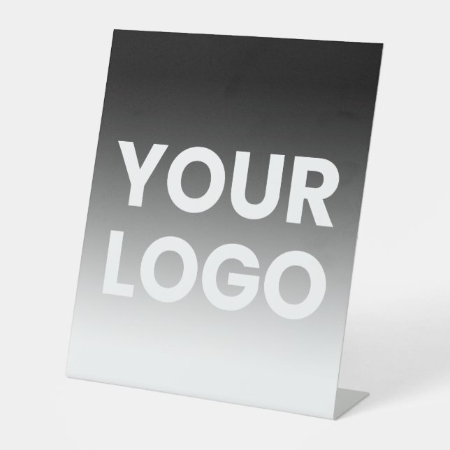 Ihr Logo und die moderne Farbskala Sockelschild (Vorderseite)