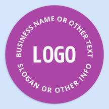 Ihr Logo und Ihr anpassbarer Text | Lila Violett