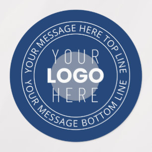 Ihr Logo und Ihr benutzerdefinierbarer Circle Text Etiketten