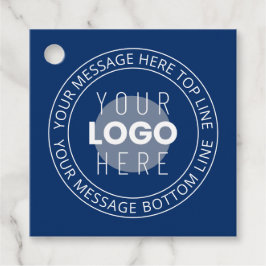 Ihr Logo und Ihr benutzerdefinierbarer Circle Text Geschenkanhänger