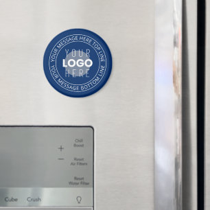 Ihr Logo und Ihr benutzerdefinierbarer Circle Text Magnet