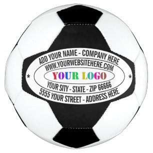 Ihr Logo und Ihr benutzerdefinierter Text Werbebal Fußball