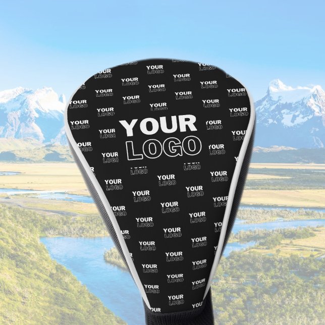 Ihr Logo und Ihr mehrfarbiges Logo im Hintergrund  Golf Headcover (Von Creator hochgeladen)