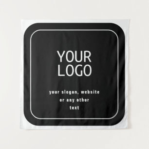 Ihr Logo und Ihr Slogan oder ein anderer Text   Sc Wandteppich