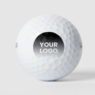Ihr Logo und moderner, editierbarer Farbverlauf Golfball