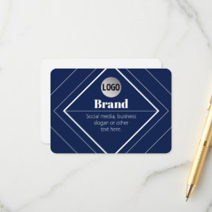 Ihr Logo und modernes, anpassbares Design   Marine Begleitkarte