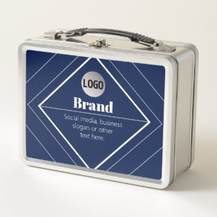 Ihr Logo und modernes, anpassbares Design Marine Metall Brotdose