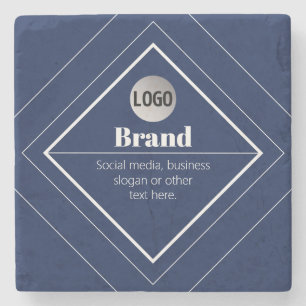 Ihr Logo und modernes anpassbares Design Marineb Steinuntersetzer