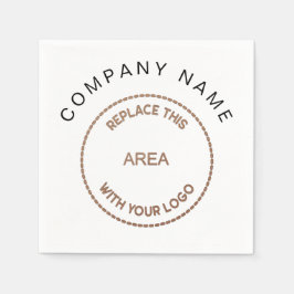 Ihr Logo-Unternehmen Name Unternehmen Serviette
