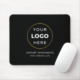 Ihr Logo-Unternehmen - Schwarz Mousepad