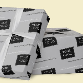 Ihr Logo Website-Unternehmen Verpackung weiß Geschenkpapier